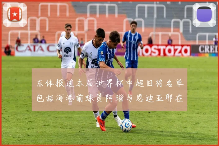 东体报道本届世界杯中超旧将名单包括海港前球员阿瑙与恩迪亚耶在内的10位球员