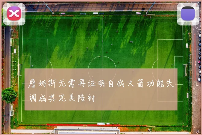 詹姆斯无需再证明自我火箭功能失调成其完美陪衬